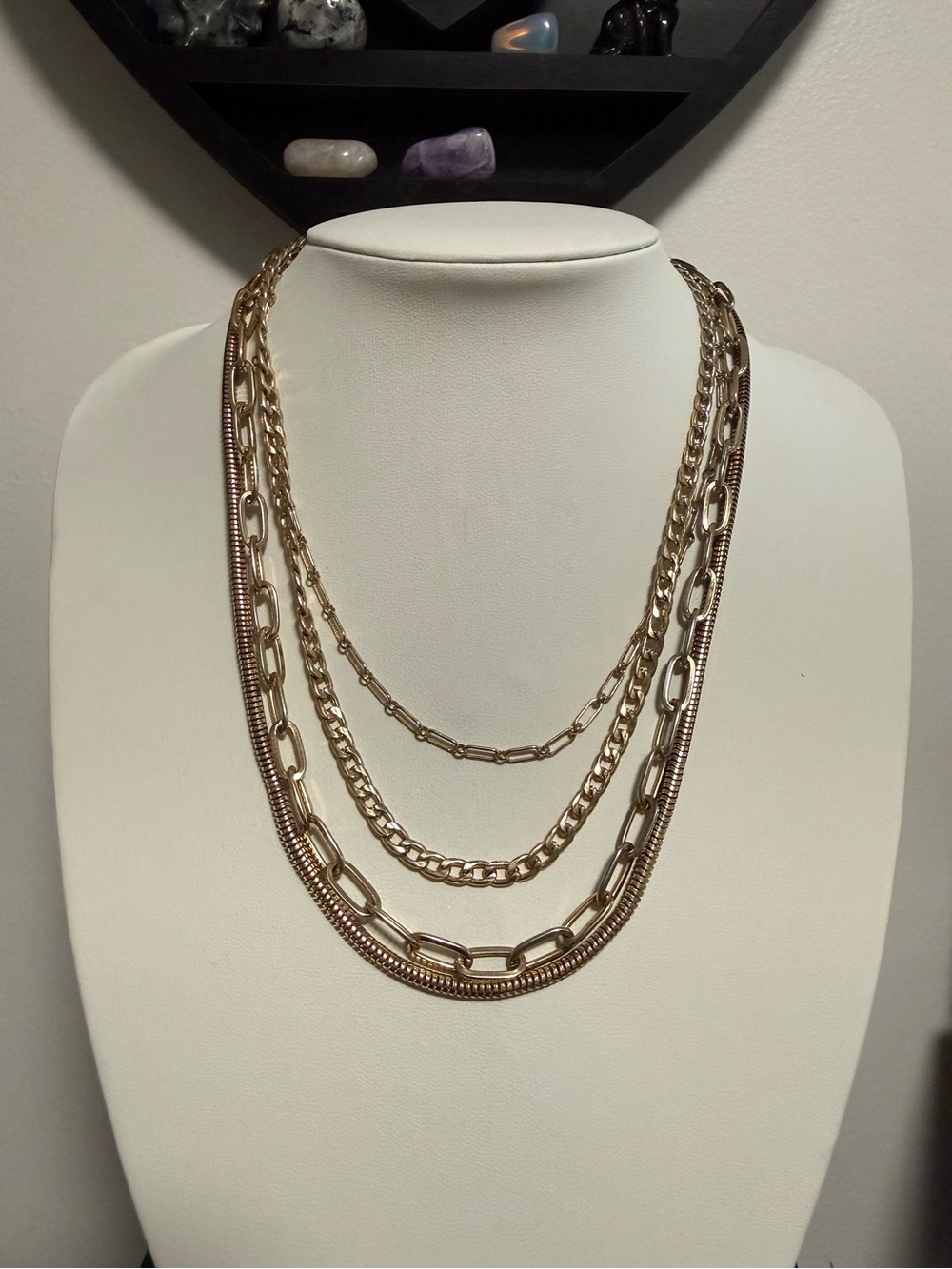 Zara Gold-Tone Layered Chain Necklace